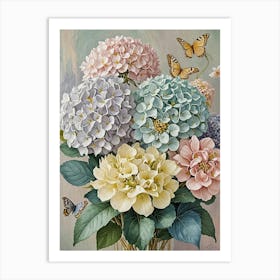 Hydrangeas Art Print