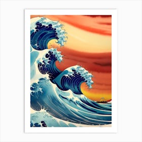 Great Wave Off Kanagawa 1 Art Print