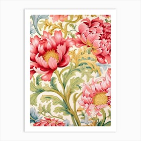 Floral Wallpaper 87 Art Print