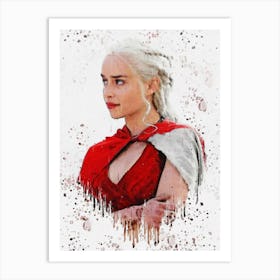 Lady Of Dragonstone Daenerys Targaryen Game Of Thrones Painting Art Print