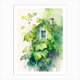 Poison Ivy Growing On Cottage Pop Art 3 Art Print