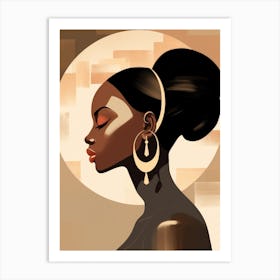 Afro-American Woman 20 Art Print