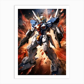 Gundam Robot 7 Art Print