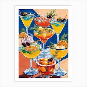 Cocktail Party Art Print