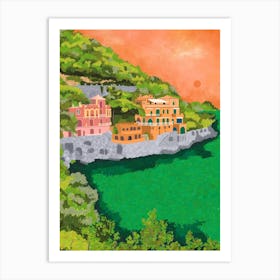 Portofino Landscape Art Print