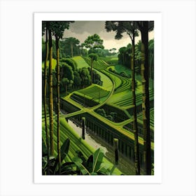 'The Rice Fields' Art Print