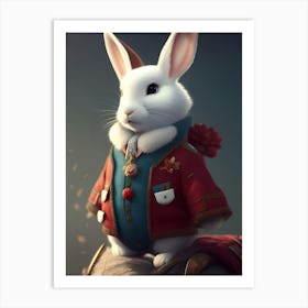 White Rabbit Art Print