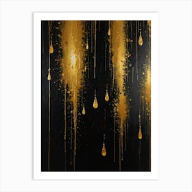 An Abstract Rainstorm Art Print