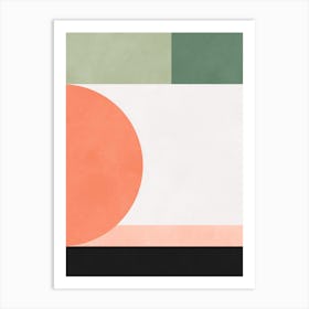 Color geometry in harmony F Art Print