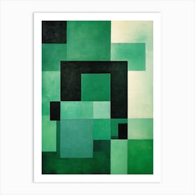 Jade Geometrics Art Print