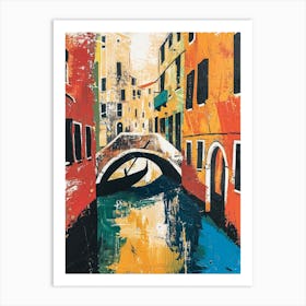 Abstract Venice poster illustration 8 Art Print