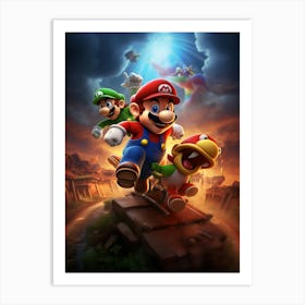 Mario Bros 41 Art Print