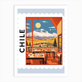 Chile 3 Travel Stamp Poster Art Print