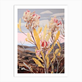 Kangaroo Paw 3 Flower Painting Art Print