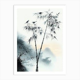 Chinese Bamboo Tree Art Print