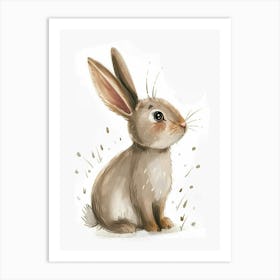 Dutch Rabbit Kids Illustration 2 Art Print