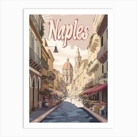 Aihrgdesign A Classic 1960s Travel Poster For Naples Showcasi Bd64684b 914d 4a94 A417 F6d0bca1e32f 2 Art Print