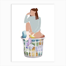 Art print, wallart, laundry basket..211 Art Print