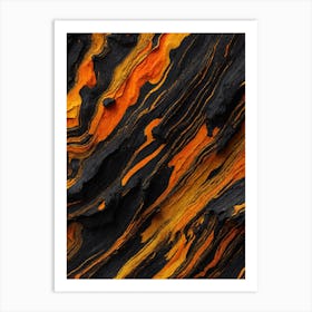 Abstract Lava Texture Art Print