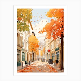 Vienna In Autumn Fall Travel Art 1 Art Print