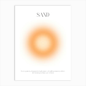 Sand Typo Art Print