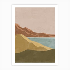 Abstract Landscape - Abstract Stock Videos & Royalty-Free Footage 3 Art Print