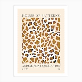 House Of Patterns Giraffe Animal Print Pattern 1 Art Print