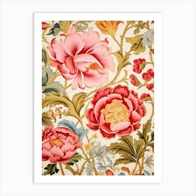 Floral Wallpaper 64 Art Print