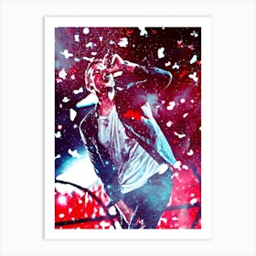 coldplay chris martin 2 Art Print