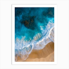 Aerial View Of A Beach 91 Art Print