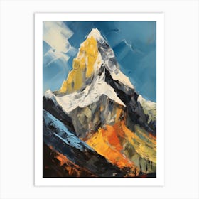 Ama Dablam Nepal Mountain Painting Art Print