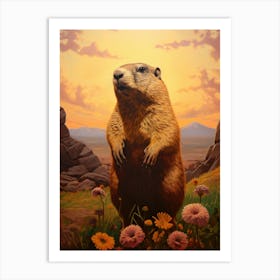 Groundhog 1 Art Print