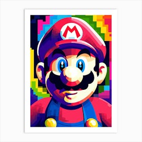 Mario Bros 14 Art Print