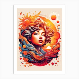 Asian Girl Art Print