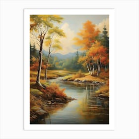 Autumn River 1 Art Print