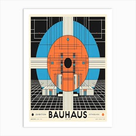 Bauhaus geometric art print Art Print