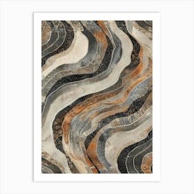 Abstract Wave Pattern 9 Art Print