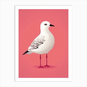 Minimalist Grey Plover 4 Illustration Art Print