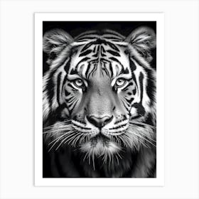 Portrait Of A Tiger Art Print