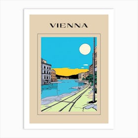 Minimal Design Style Of Vienna, Austria 3 Poster Art Print