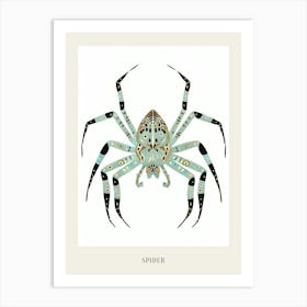 Colourful Insect Illustration Spider 7 Poster Art Print