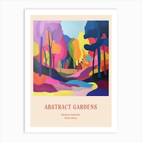 Colourful Gardens Bernheim Arboretum And Research Forest Usa 2 Red Poster Art Print