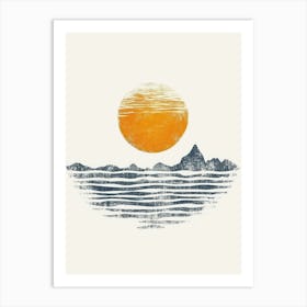 Sunset Over The Ocean 95 Art Print