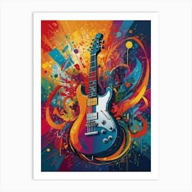 Electric Guitar Art Print