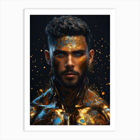 Golden Man Art Print