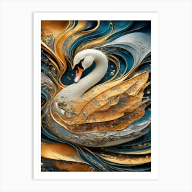 Swan- Art Print