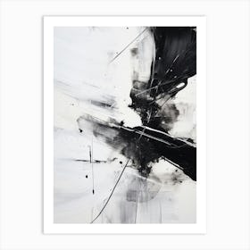 Timeless Reverie Abstract Black And White 10 Art Print