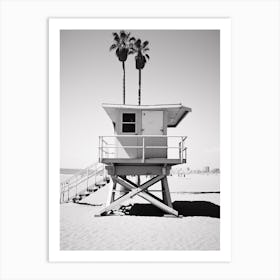 Venice Beach Italy Black And White Analogue Photograph 4 Art Print