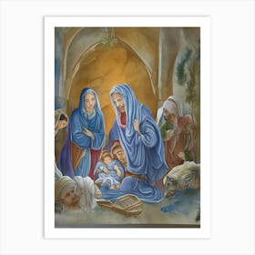 Nativity Scene 7 Art Print