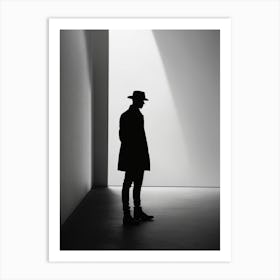 Silhouette Of A Man Art Print